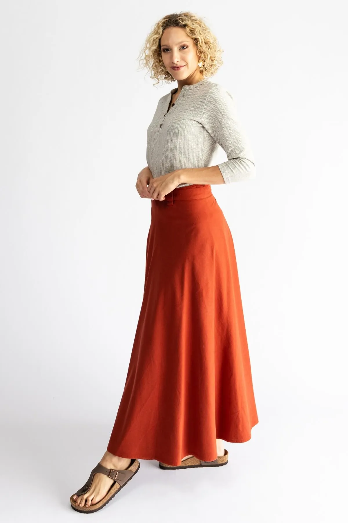 Wrap Skirt - Rust